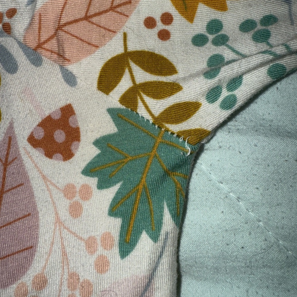 Little Sleepies Pink and Multicolor Leaf Pajamas - Picture 3 of 3